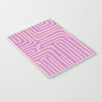Abstract Stripe in wild violet swirl  Notebook Gallery Image 3