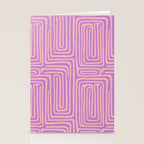 Abstract Stripe in wild violet swirl  Stationery Card Gallery Image 2
