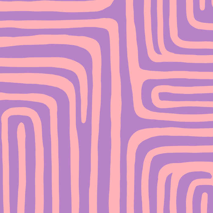 Abstract Stripe in wild violet swirl  Coffee Mug Gallery Image 2