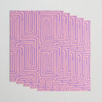 Abstract Stripe in wild violet swirl  Wrapping Paper Gallery Image 3
