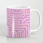 Abstract Stripe in wild violet swirl  Coffee Mug Gallery Image 1