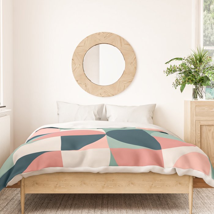 Mid Century Geometric 23A Duvet Cover Gallery Image 3