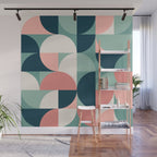 Mid Century Geometric 23A Wall Mural Gallery Image 1