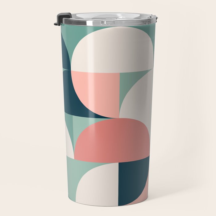 Mid Century Geometric 23A Travel Mug Gallery Image 3