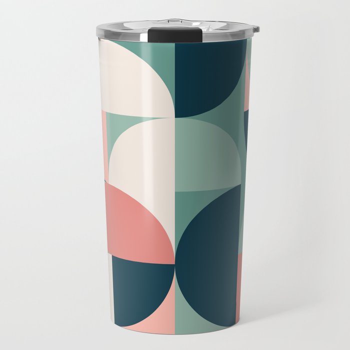 Mid Century Geometric 23A Travel Mug Gallery Image 1