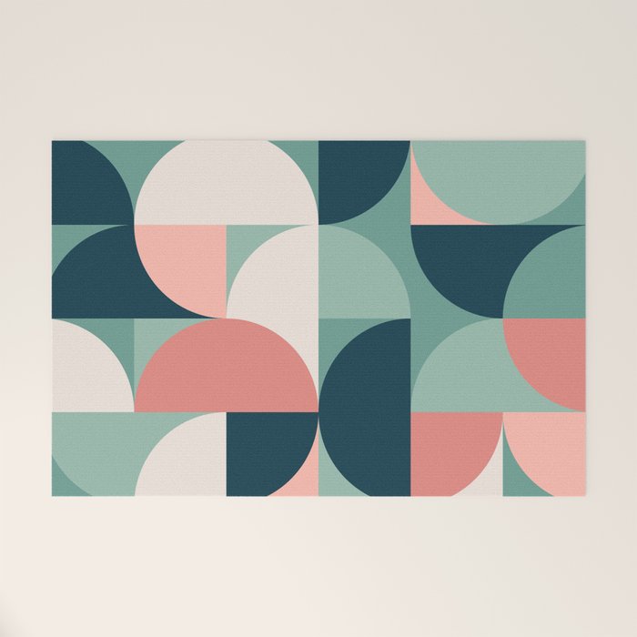 Mid Century Geometric 23A Welcome Mat Gallery Image 1