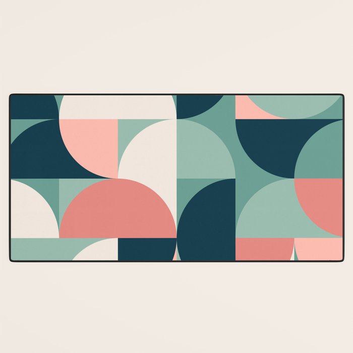 Mid Century Geometric 23A Desk Mat Gallery Image 3