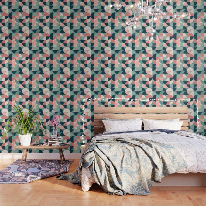 Mid Century Geometric 23A Wallpaper Gallery Image 1