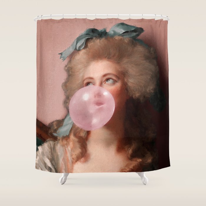 BUBBLEGUM PRINCESS Shower Curtain Gallery Image 1