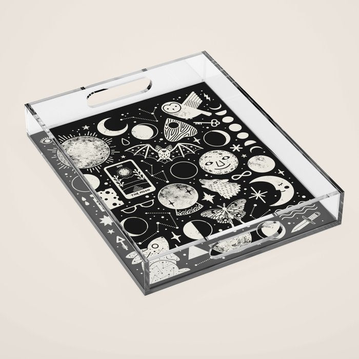 Lunar Pattern: Eclipse Acrylic Tray Gallery Image 1