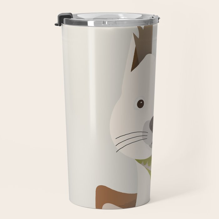 Whimsical Red Squirrel Travel Mug Gallery Image 3
