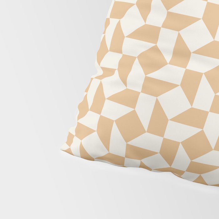 Tile Pattern 1 - Yellow Pillow Sham Gallery Image 4