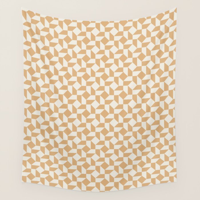Tile Pattern 1 - Yellow Wall Tapestry Gallery Image 4