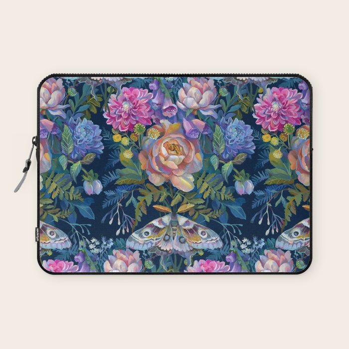 Moth Flower Bouquet Laptop Sleeve Gallery Image 1