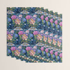 Moth Flower Bouquet Wrapping Paper Gallery Image 3