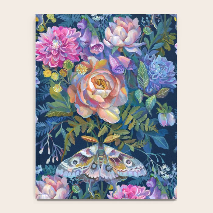 Moth Flower Bouquet Notebook Gallery Image 4