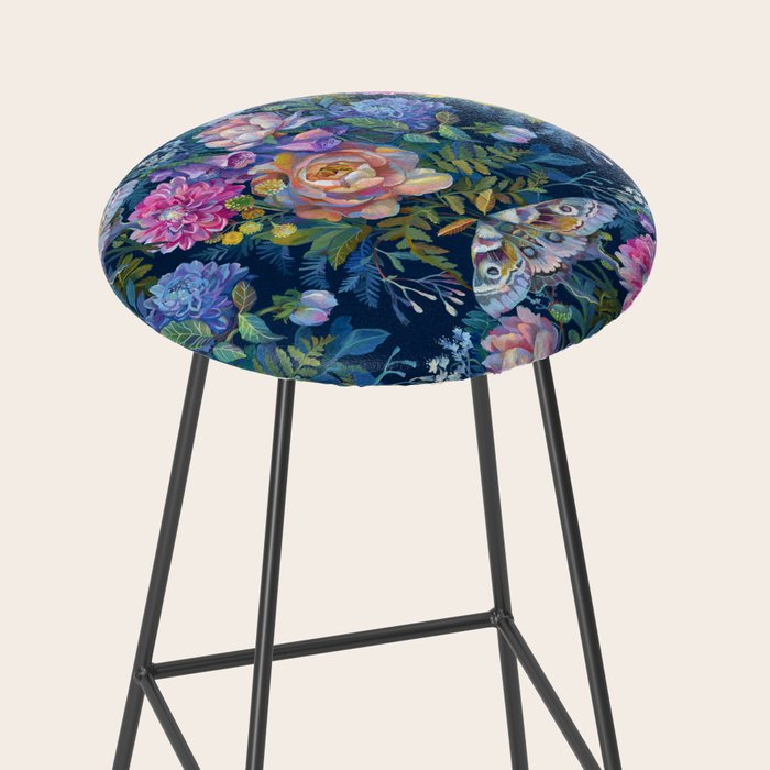 Moth Flower Bouquet Stool Gallery Image 2