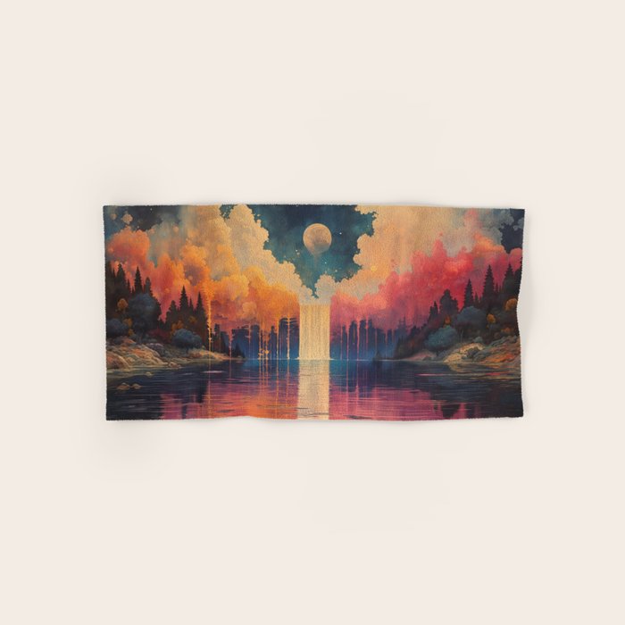 Moon Lake II Bath Towel Gallery Image 1