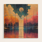 Moon Lake II Wood Wall Art Gallery Image 1