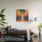 Moon Lake II Wood Wall Art Gallery Image 2