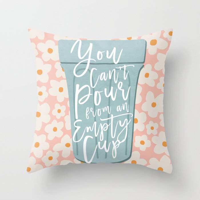 Self Care  Throw Pillow Gallery Image 1