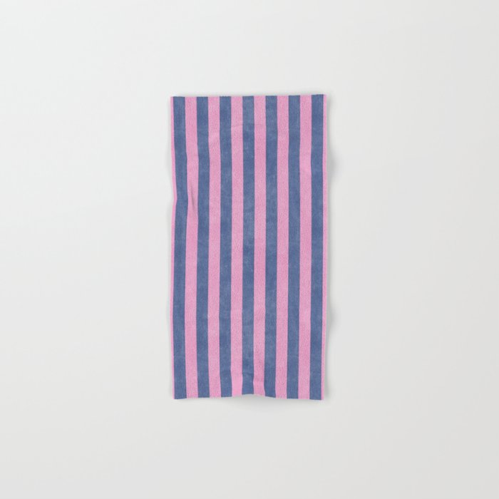 STRIPES - 005 - pink and blue Bath Towel Gallery Image 1