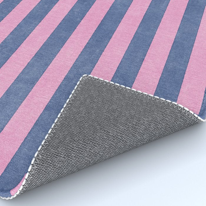 STRIPES - 005 - pink and blue Rug Gallery Image 4