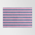 STRIPES - 005 - pink and blue Rug Gallery Image 2