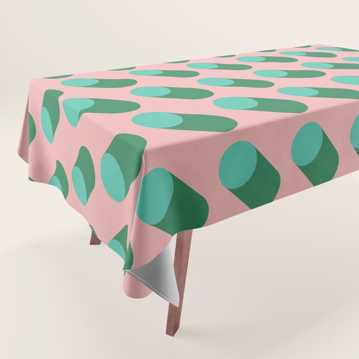 BAUHAUS POP BASIL Tablecloth Gallery Image 1