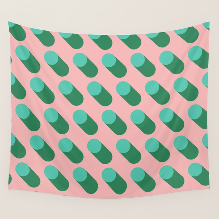 BAUHAUS POP BASIL Wall Tapestry Gallery Image 1