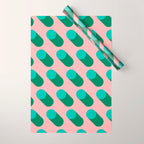 BAUHAUS POP BASIL Wrapping Paper Gallery Image 1