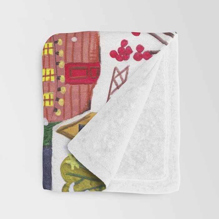 Christmas angel of peace Throw Blanket Gallery Image 3