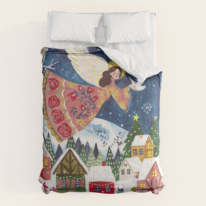 Christmas angel of peace Comforter Gallery Image 6