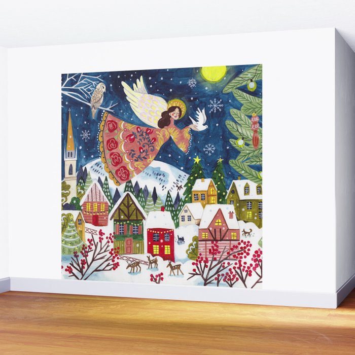 Christmas angel of peace Wall Mural Gallery Image 2