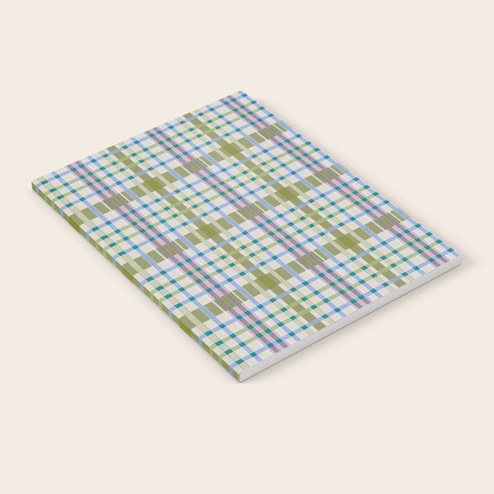 Vibrant Plaid Fusion C Notebook