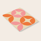 Mid Century Modern Pattern in Pink and Orange Notebook Gallery Image 2