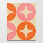 Mid Century Modern Pattern in Pink and Orange Notebook Gallery Image 4