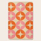 Mid Century Modern Pattern in Pink and Orange Cutting Board Gallery Image 1