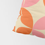 Mid Century Modern Pattern in Pink and Orange Pillow Sham Gallery Image 4