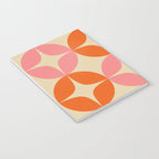 Mid Century Modern Pattern in Pink and Orange Notebook Gallery Image 3