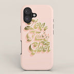 Zero F*cks Given - Blush & Gold Palette iPhone Case Gallery Image 1