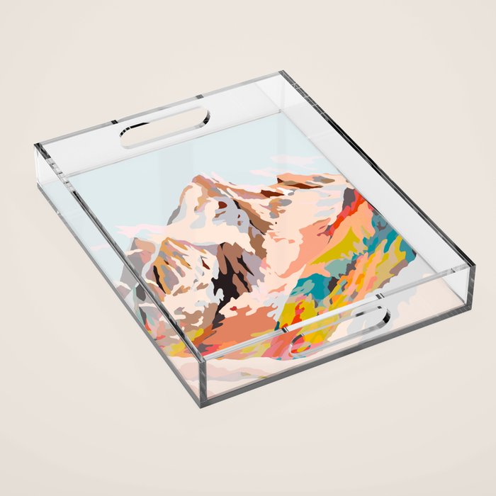 glass mountains Acrylic Tray Gallery Image 1
