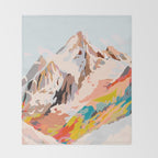 glass mountains Throw Blanket Gallery Image 2