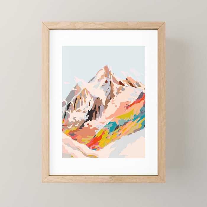 glass mountains Mini Art Print Gallery Image 1