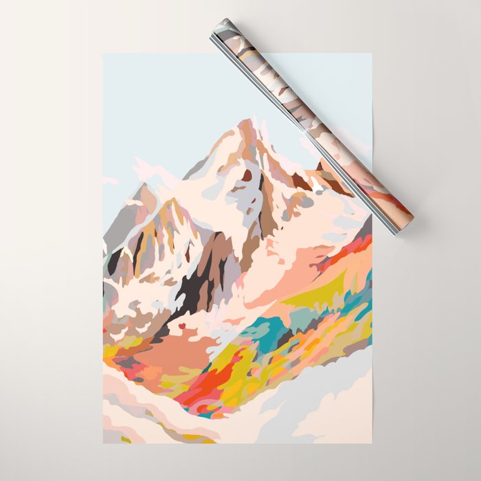 glass mountains Wrapping Paper Gallery Image 1
