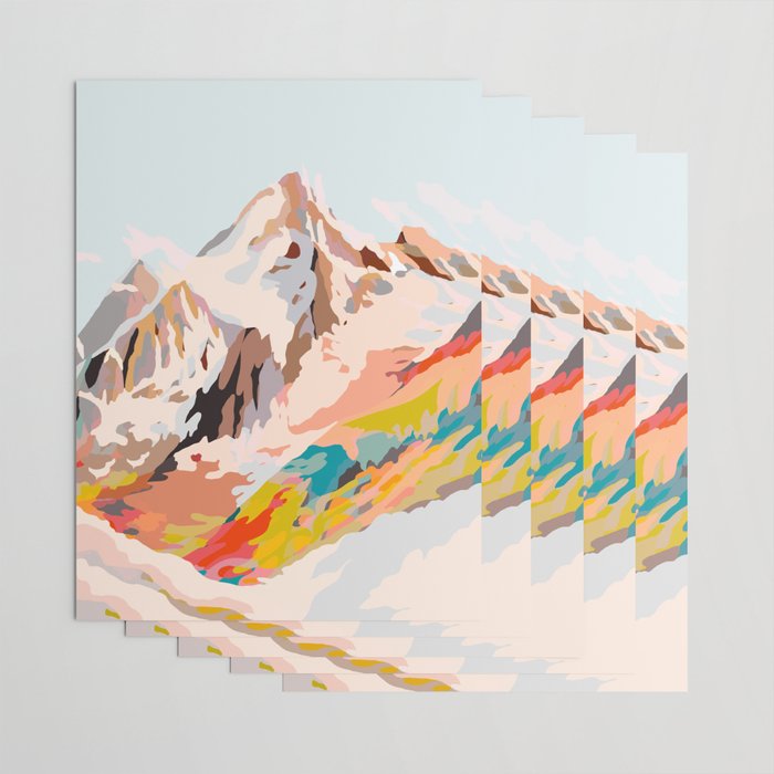 glass mountains Wrapping Paper Gallery Image 3