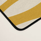 Mid Century Modern Fish Geometric Pattern in Mustard Desk Mat Gallery Image 4