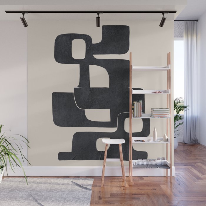 Modern Abstract Shapes 107 Wall Mural Gallery Image 1