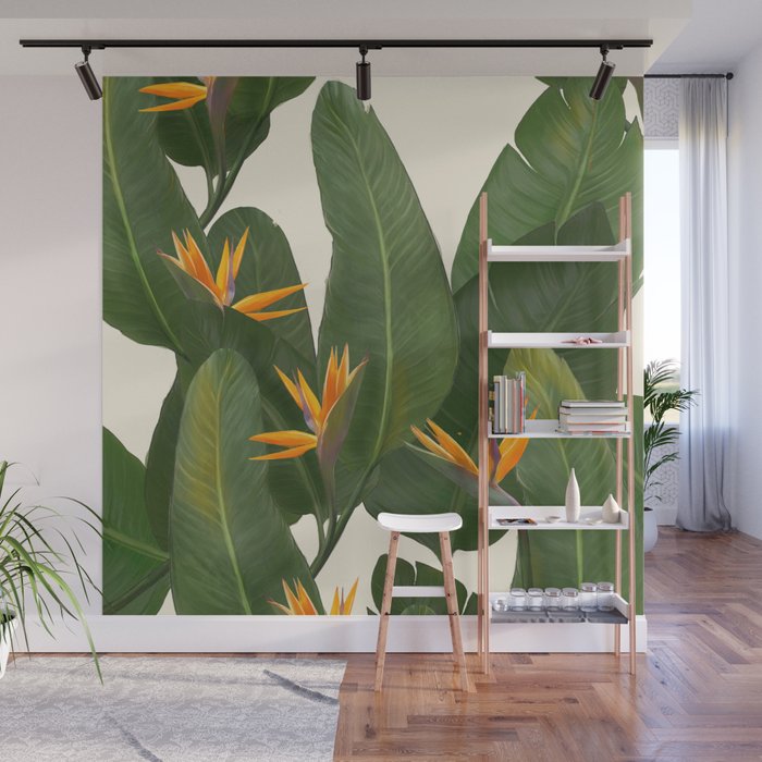 tropical floral Wall Mural Gallery Image 1