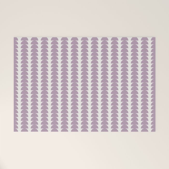 Maude Pattern - Lilac Purple Welcome Mat Gallery Image 1
